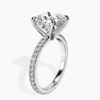 Platinum Claire Full Eternity Lab Diamond Ring standing product image one