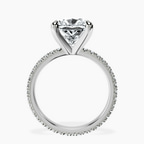 Platinum Claire Full Eternity Lab Diamond Ring side right image one