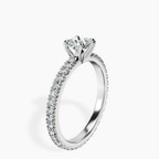 10kt White Gold Claire Full Eternity Lab Diamond Ring standing product image one