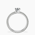 10kt White Gold Claire Full Eternity Lab Diamond Ring side right image one