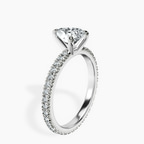 Platinum Claire Full Eternity Lab Diamond Ring standing product image one