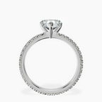 Platinum Claire Full Eternity Lab Diamond Ring side right image one