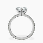 Platinum Claire Full Eternity Lab Diamond Ring side right image one