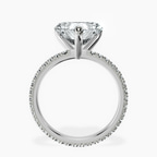 Platinum Claire Full Eternity Lab Diamond Ring side right image one