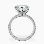 14kt White Gold Claire Full Eternity Lab Diamond Ring side right image one