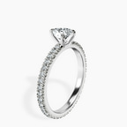 10kt White Gold Claire Full Eternity Lab Diamond Ring standing product image one