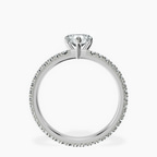 10kt White Gold Claire Full Eternity Lab Diamond Ring side right image one