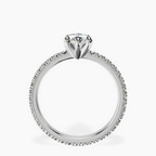 Platinum Claire Full Eternity Lab Diamond Ring side right image one