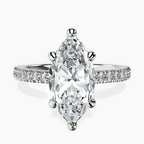 Platinum Claire Full Eternity Lab Diamond Ring front image