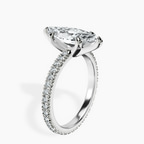 Platinum Claire Full Eternity Lab Diamond Ring standing product image one