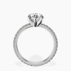 Platinum Claire Full Eternity Lab Diamond Ring side right image one
