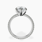 Platinum Claire Full Eternity Lab Diamond Ring side right image one