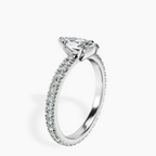 10kt White Gold Claire Full Eternity Lab Diamond Ring standing product image one