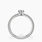 10kt White Gold Claire Full Eternity Lab Diamond Ring side right image one