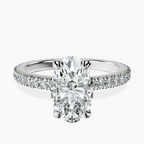 Platinum Claire Full Eternity Lab Diamond Ring front image
