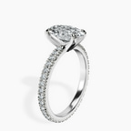 Platinum Claire Full Eternity Lab Diamond Ring standing product image one