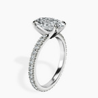 2.99 ct. oval Claire Eternity Ring in 14kt white gold standing product image one