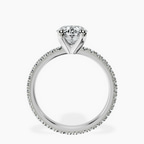 2.99 ct. oval Claire Eternity Ring in 14kt white gold side right image one