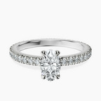 14kt White Gold Claire Full Eternity Lab Diamond Ring front image