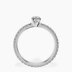 14kt White Gold Claire Full Eternity Lab Diamond Ring side right image one
