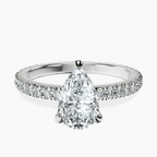 Platinum Claire Full Eternity Lab Diamond Ring front image