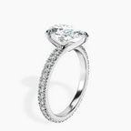 9ct White Gold Claire Full Eternity Lab Diamond Ring standing product image one