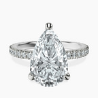 Platinum Claire Full Eternity Lab Diamond Ring front image