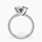 Platinum Claire Full Eternity Lab Diamond Ring side right image one