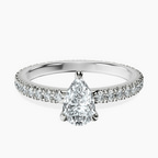 10kt White Gold Claire Full Eternity Lab Diamond Ring front image