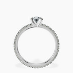 10kt White Gold Claire Full Eternity Lab Diamond Ring side right image one