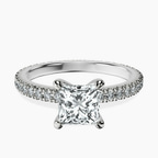 Platinum Claire Full Eternity Lab Diamond Ring front image