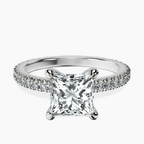 14ct White Gold Claire Full Eternity Lab Diamond Ring front image