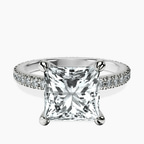 Platinum Claire Full Eternity Lab Diamond Ring front image