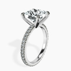 3.98 ct. princess Claire Eternity Ring in platinum standing product image one