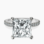 Platinum Claire Full Eternity Lab Diamond Ring front image
