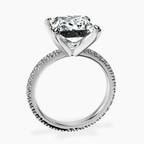 Platinum Claire Full Eternity Lab Diamond Ring side right image one