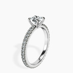 Platinum Claire Full Eternity Lab Diamond Ring standing product image one