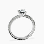 Platinum Claire Full Eternity Lab Diamond Ring side right image one