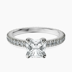 Platinum Claire Full Eternity Lab Diamond Ring front image