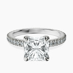 Platinum Claire Full Eternity Lab Diamond Ring front image