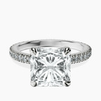 Platinum Claire Full Eternity Lab Diamond Ring front image