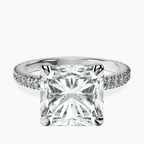 Platinum Claire Full Eternity Lab Diamond Ring front image