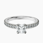 10kt White Gold Claire Full Eternity Lab Diamond Ring front image