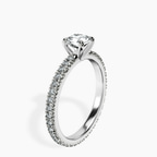 10kt White Gold Claire Full Eternity Lab Diamond Ring standing product image one