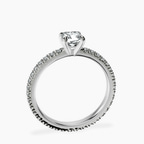 10kt White Gold Claire Full Eternity Lab Diamond Ring side right image one