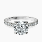9ct White Gold Claire Full Eternity Lab Diamond Ring front image