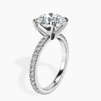 10kt White Gold Claire Full Eternity Lab Diamond Ring standing product image one