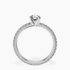 Platinum Claire Full Eternity Lab Diamond Ring side right image one