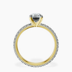 14kt Yellow Gold Claire Full Eternity Lab Diamond Ring side right image one