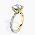 18kt Yellow Gold Claire Full Eternity Lab Diamond Ring standing product image one